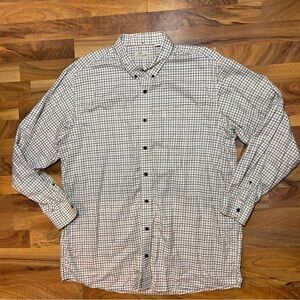 Bob Timberlake Men’s 2XLT Plaid Button Down Long Sleeve Cotton Shirt
